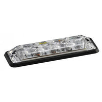 Ultra platte Slimline LED flitser 4 LED's | R65 | Amber | 175cm. kabel | 10-30v | S11F4002-225