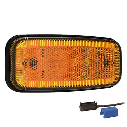 LED markeringslicht amber | 12-24v | 0,75mm². connector | MV-1210A