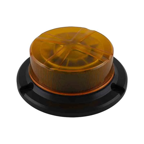 LED R65 low base zwaailamp amber 3-bouts montage 12/24v