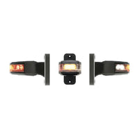 Links | LED breedtelamp | 12-24v | 30cm. kabel | rood-wit-amber | 1009LE