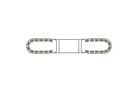 LED flitsbalk amber | 13 serie | ECE-R65 amber | 1000mm | 24 LED's | 13-00003-E