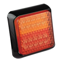LED achterlicht met zwarte rand | 12-24v | 40cm. kabel | 80BSTIME