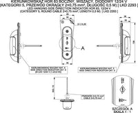 LED Zij-knipperlicht CAT5 12-24v 50cm kabel | MZK-3750A