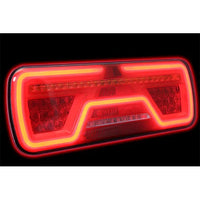 Links | LED neon achterlicht | dynamisch knipperlicht | 12-24v | 200cm. kabel | VC-2001