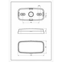 LED zij-markering met knipperlichtfunctie | 12-36v | 50cm. kabel | M10ZK-250A