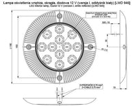 LED interieurlamp 500lm - 4500K - 12v | BG-1900W-12V