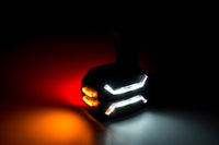 LED breedtelamp rechts, rood-wit-amber, 12-24v, 60cm kabel | MB-6092RWA