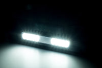 LED zij-werklamp + amber R65 flitser, 6500K, zwart huis 12-2 | WFF-1220ZA