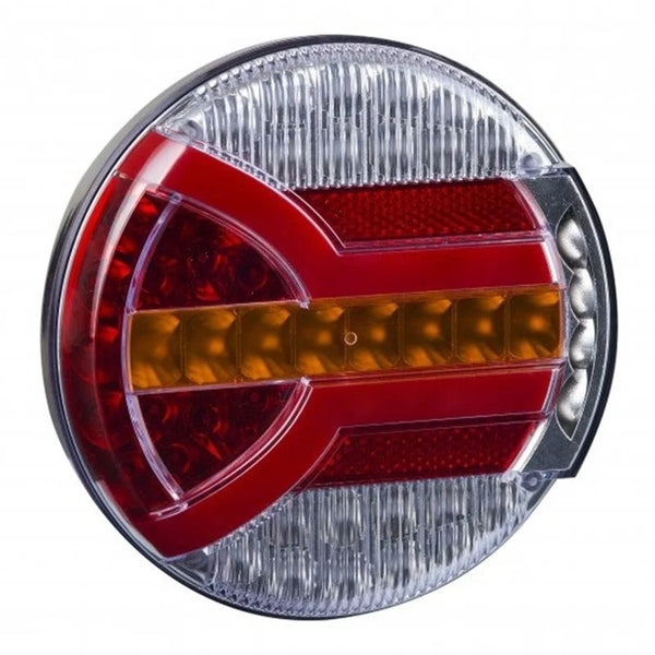 LED achterlicht met dynamisch knipperlicht | 12-24v | 150cm. kabel | V14C5-142D