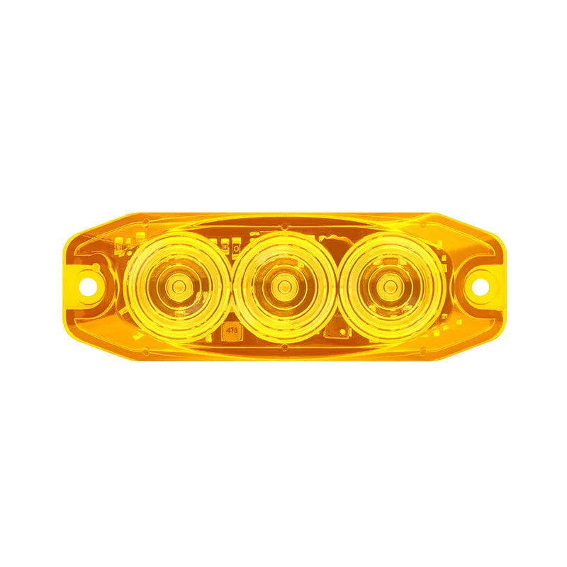 LED compact knipperlicht amber lens | 12-24v | 11AM