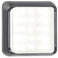 LED achteruitrijlamp met zwarte rand | 12-24v | 40cm. kabel | 100WME