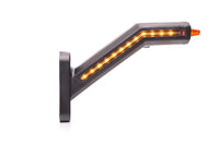 LED breedtelamp links incl. knipperlicht, clear lens 12-24v
