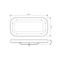 Compacte R65 Dark lens minibar 12-24V vaste montage | MLB380R65ATM