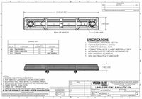 60 serie | R65 LED flitsbalk amber | 12v | 2 LED | 1212mm. | 60-00427-V