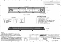 60 serie | R65 LED flitsbalk amber | 12v | 2 LED | 1372mm. | 60-00428-V