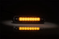 Dark markeringslicht-lang amber | 12-24v | 0,15m. | MV-2400LDA