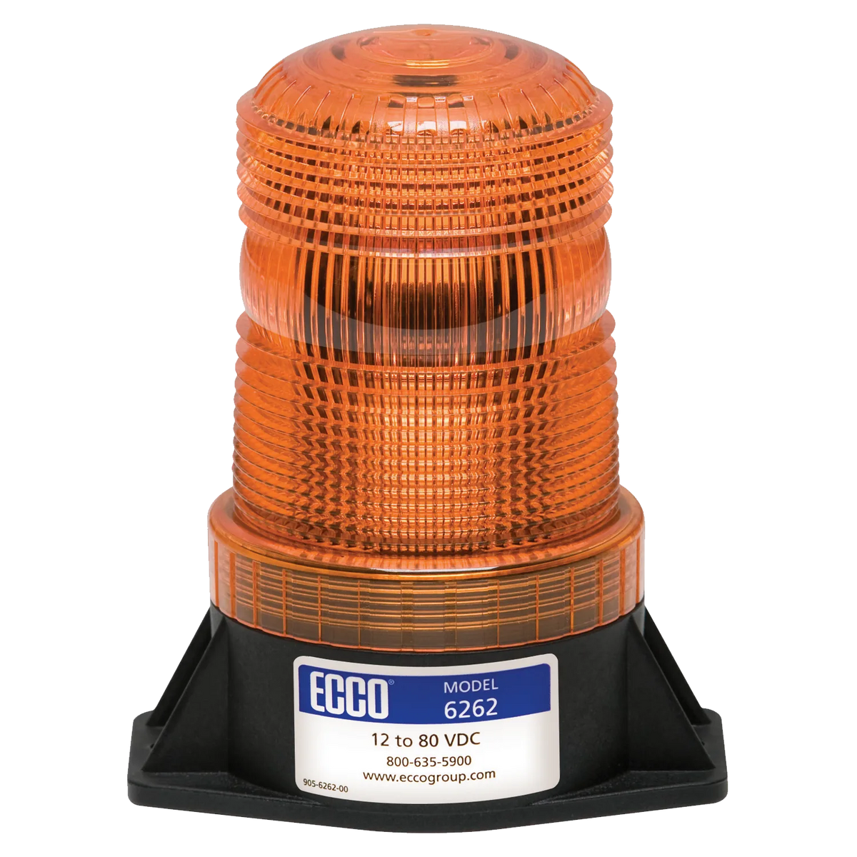 LED R10 zwaailamp amber 10-80v 2-bouts
