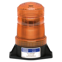 LED R10 zwaailamp amber 10-80v 2-bouts