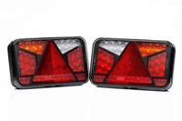 VC-4512B6| LED achterlicht met kentekenlicht rechts | 12-24v | 7-functies | 6-PIN bajonet | VC-4512B6