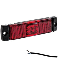 LED markeringslicht rood | 12-24v | 50cm. kabel | M10MV-100R