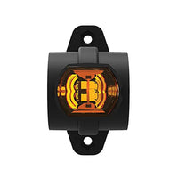 Links | LED breedtelamp | korte steel | 12-24v | 0,75mm². connector | M10BV-911RWA