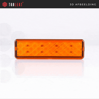 LED knipperlicht slimline | 12-24v | 0,18m. kabel | 135AME