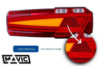 LED Trailer Neon trailerlicht rechts 12-24v 7-PIN's AMP | VC-5002B7