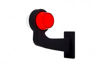 links | LED pendellamp | haakse steel & matte lens | 12-24v | MB-1021RW