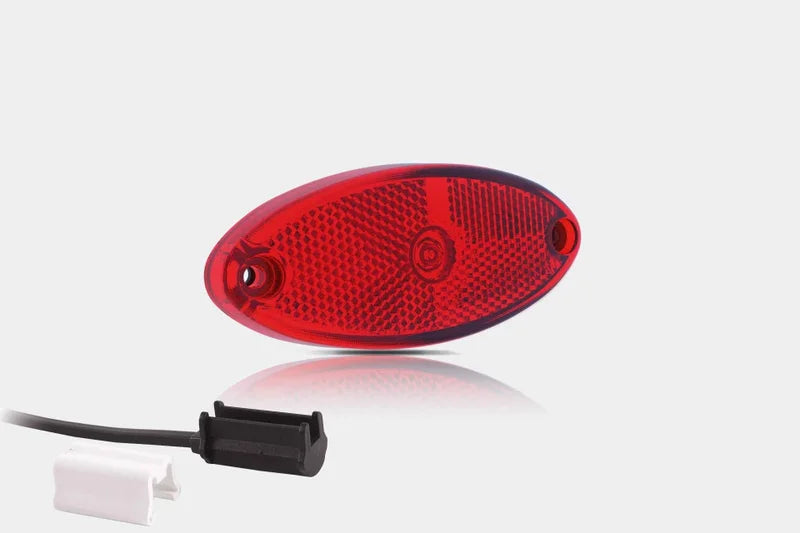LED markeringslicht ovaal rood | 12-24v | 1,5mm². connector | MV-5820R