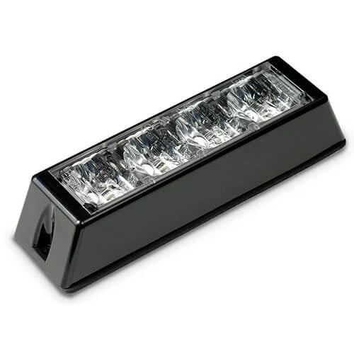 LED flitser 4 LED's | Wit | 10-30v | LED4DVW