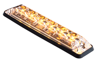 LED flitser 6 LED's | R65 | ultra platte slimline | amber | 10-30v | S11F6002