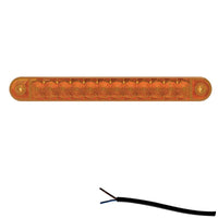 LED markeringslicht amber | 12-24v | 50cm. kabel | M10MV-800A