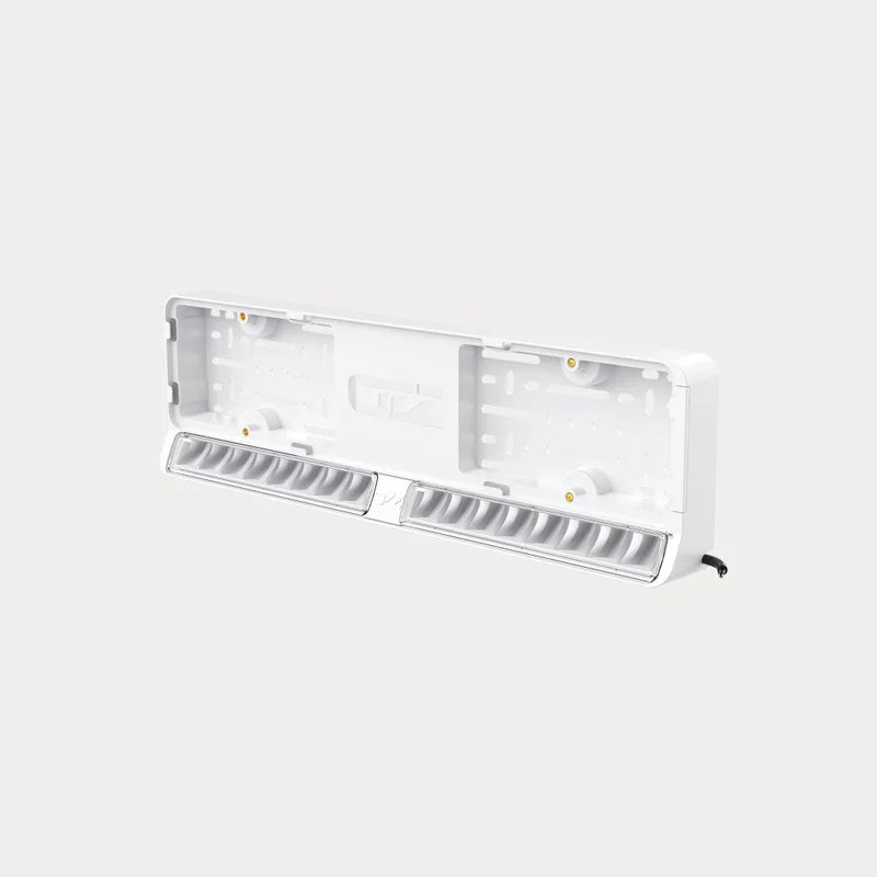 OZZ DLP1 kentekenplaathouder met witte lightbar (2 lichtbronnen)