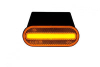 LED markeringslicht amber met beugel | 12-24v | 50cm. kabel | MV-5050A