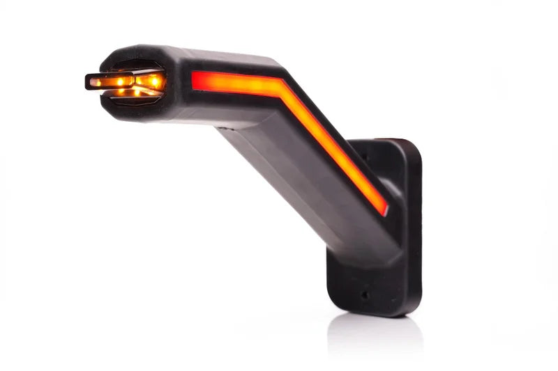 LED breedtelamp links excl. knipperlicht, neon lens 12-24v