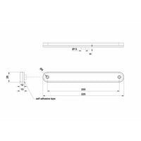 LED derde remlicht | 12-24v | 3,8m. | V3R-191