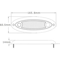 LED binnenverlichting | zonder schakelaar | 16cm | 12-24v | 4500K | B15GS-616