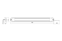 LED interieurverlichting 98cm - 12-24v - 50cm kabel | BG-2098