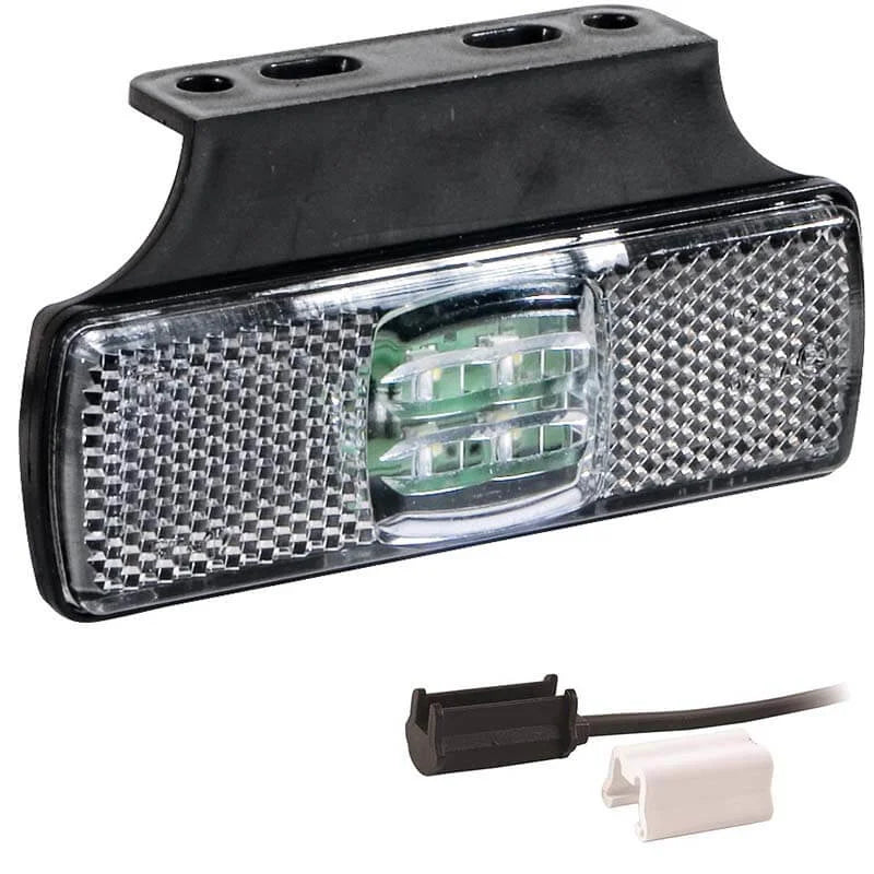 LED markeringslicht wit | 12-24v | 1,5mm². connector | M10MV-170W