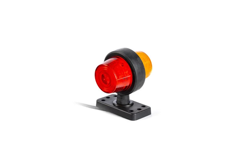 LED breedtelamp rood-amber 12-24v 45cm kabel