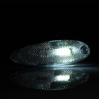 LED markeringslicht wit | 12-36v | 50cm. kabel | MV-1900W