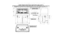 LED kentekenverlichting met rode markering 12-24v 0,5m kabel | MK-2300R