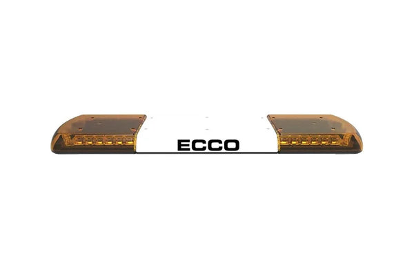 LED flitsbalk amber | 12 serie | ECE-R65 amber | transparant wit midden | 1070mm | 12-30187-E