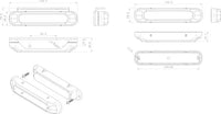 R65 LED flitser 6 LED's Amber | 10-30v | S10F6200A