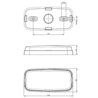 LED markeringslicht rood | 12-24v | 1,5mm². connector | MV-1220R