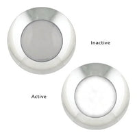 LED interieurverlichting | chroom | melkglas | 12v | koud wit licht | 7524 OPAQUE