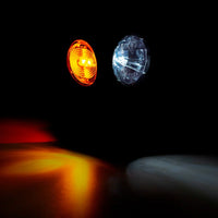 LED dark breedtelamp links rood-wit-amber 12-24v 50cm kabel