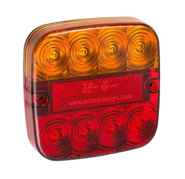 LED compact achterlicht met kent.verl. 12-24V 0,5m. kabel | 99ARLM