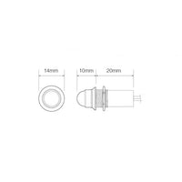 LED cockpit controlelampje | rood 24v | PLR-24
