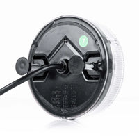 LED achteruitrijlicht rond, transparante lens 12-24v 50cm kabel | VC-5410